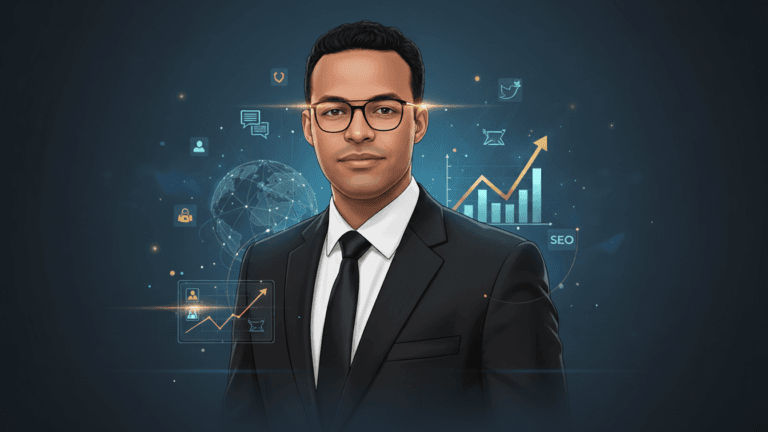 دليل خدمات التسويق الرقمي – Digital marketing services directory concept.